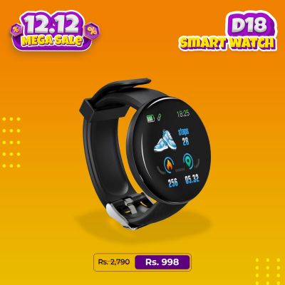 D18 Smart Watch Heart Rate blood Pressure Sports Tracker Smart Band