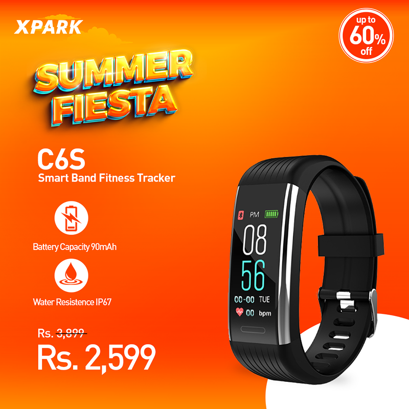 C6S Smart Band Fitness Tracker